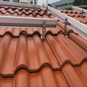 Bumbung Aluminium Bumbung Mount PV Panel Suria Kurungan / Bumbung Dituang Sistem Penyejuk Suria / Sistem Bumbung Bumbung Flat Sistem