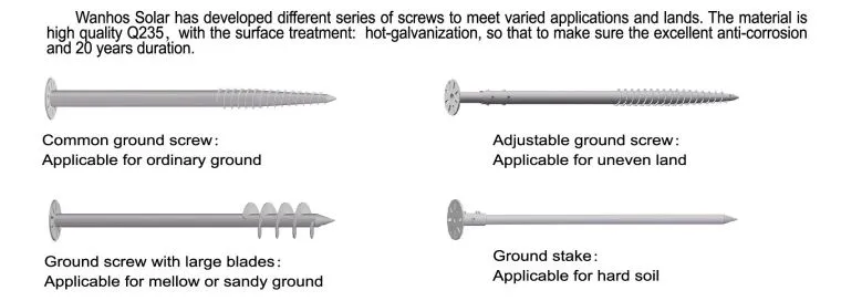 wanhos solar ground screw