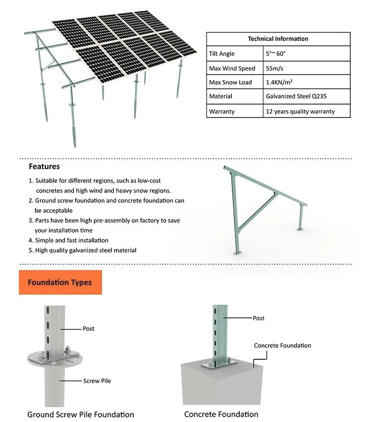 parameter of solar pv installation ground system parameter of solar pv installation ground system