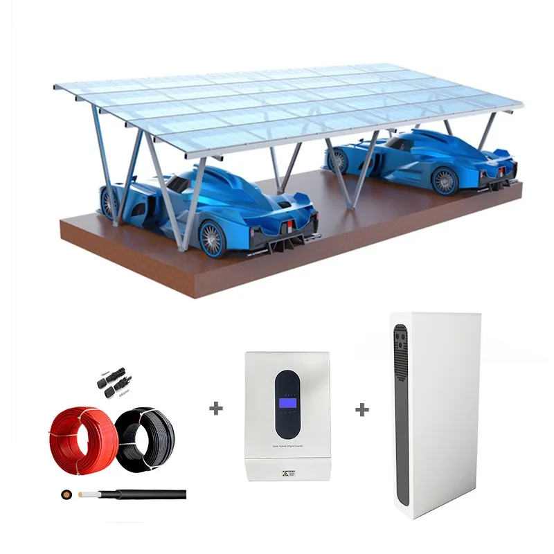 Solar Car Shed For Home with Home Energy Storage System Solar Car Shed For Home with Home Energy Storage System