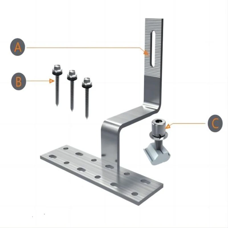 Aluminum Solar Roof Hook Model Aluminum Solar Roof Hook Model