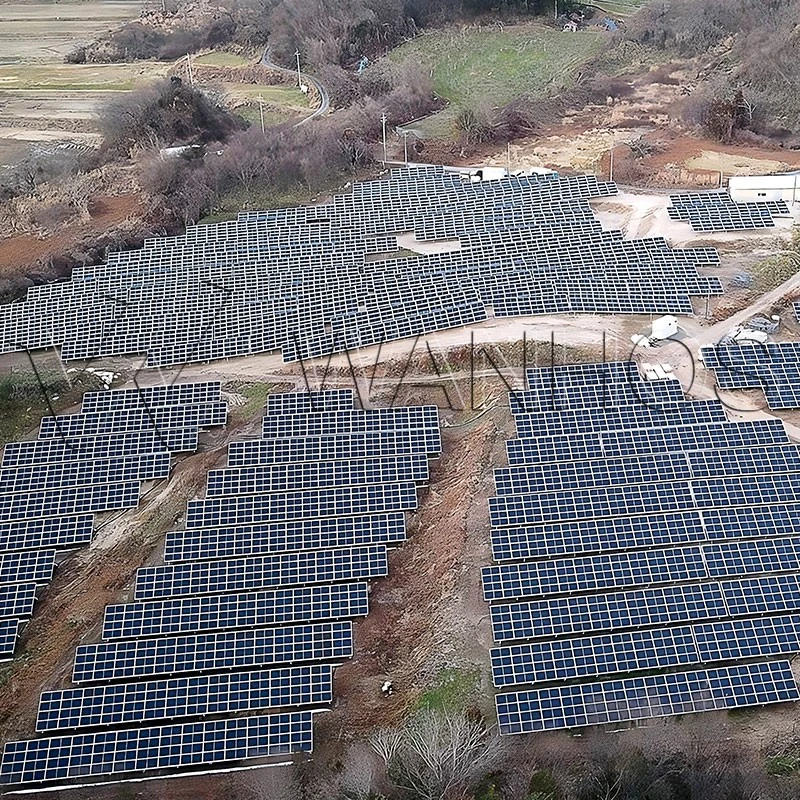 Solar Pv Ground Mount Structure Real Scene Solar Pv Ground Mount Structure Real Scene