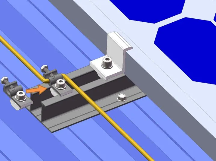 Aluminum Slotted Rail For Metal Roof With Trapezoidal Profile Solar Mounting System