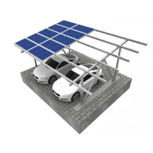Aplikasi Utama Home Photovoltaic Shelter Carport Struktur Mount Carport