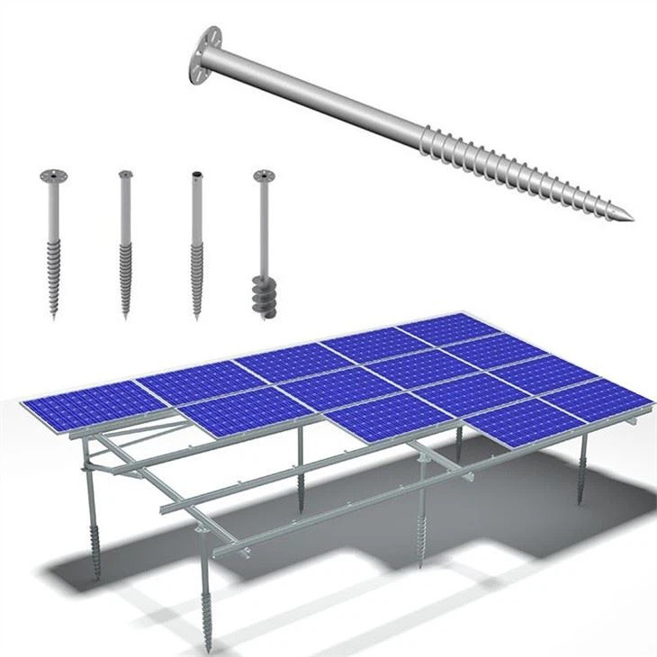 Screw In Ground Post Anchors for Solar Ground Mounting